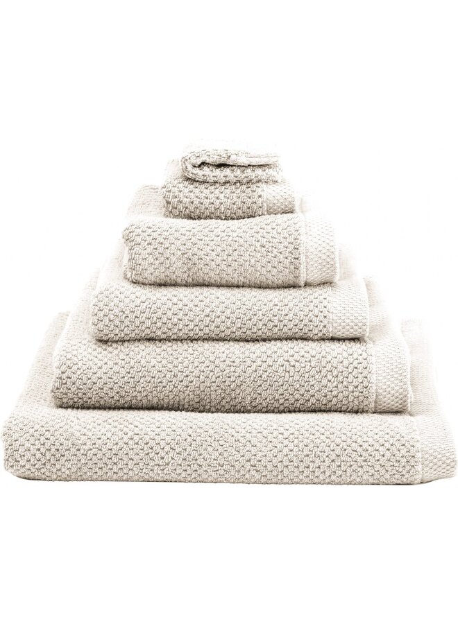 Heckett & Lane Handdoeken Grant (Set Van 2) Ivoor - 70x140 - Badstof Katoen