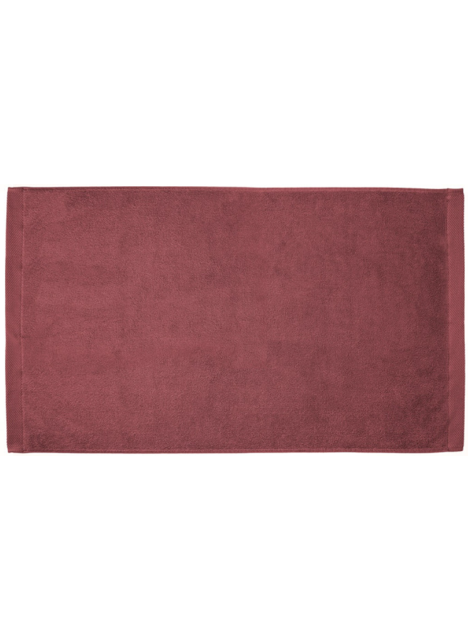 Heckett & Lane Handdoeken Premium (Set Van 2) Rood - 50x100 - Badstof Katoen