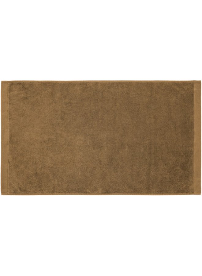 Heckett & Lane Handdoeken Premium (Set Van 2) Cognac Bruin - 70x140 - Badstof Katoen