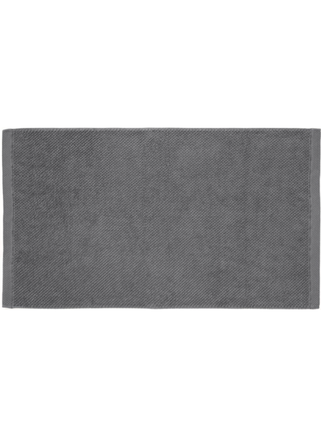 Heckett & Lane Handdoeken Grant (Set Van 2) Antraciet - 50x100 - Badstof Katoen