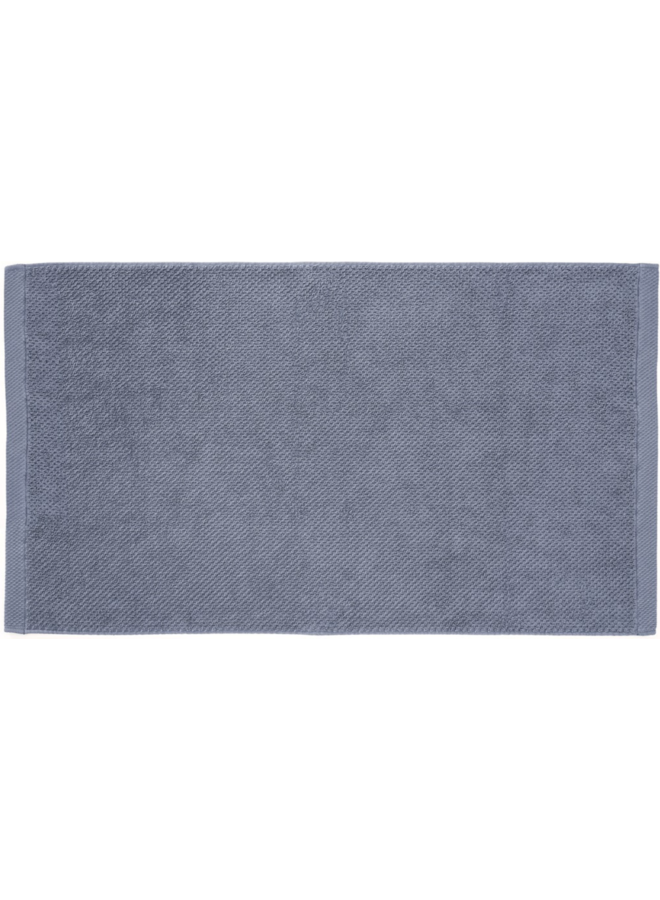 Heckett & Lane Handdoeken Grant (Set Van 2) Blauw - 50x100 - Badstof Katoen