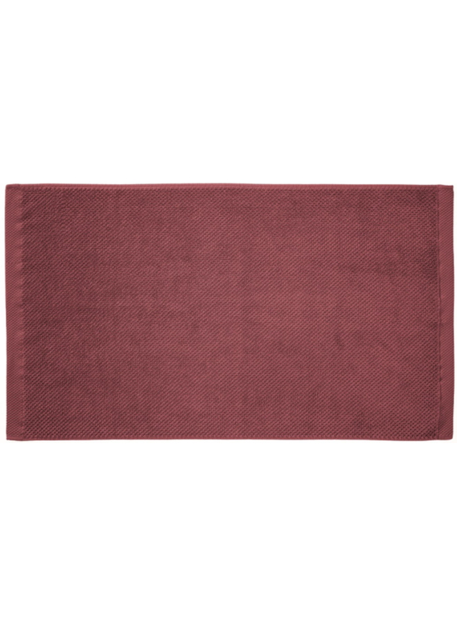 Heckett & Lane Handdoeken Grant (Set Van 2) Rood - 50x100 - Badstof Katoen