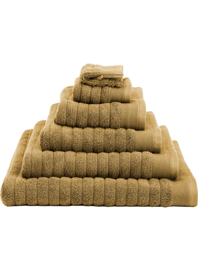 Heckett & Lane Handdoeken Prestige (Set Van 2) Oker Geel - 60x110 - Badstof Katoen