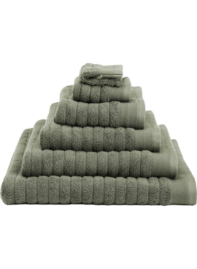 Heckett & Lane Handdoeken Prestige (Set Van 2) Groen - 50x100 - Badstof Katoen