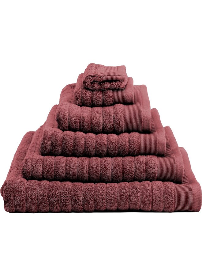 Heckett & Lane Handdoeken Prestige (Set Van 2) Rood - 50x100 - Badstof Katoen