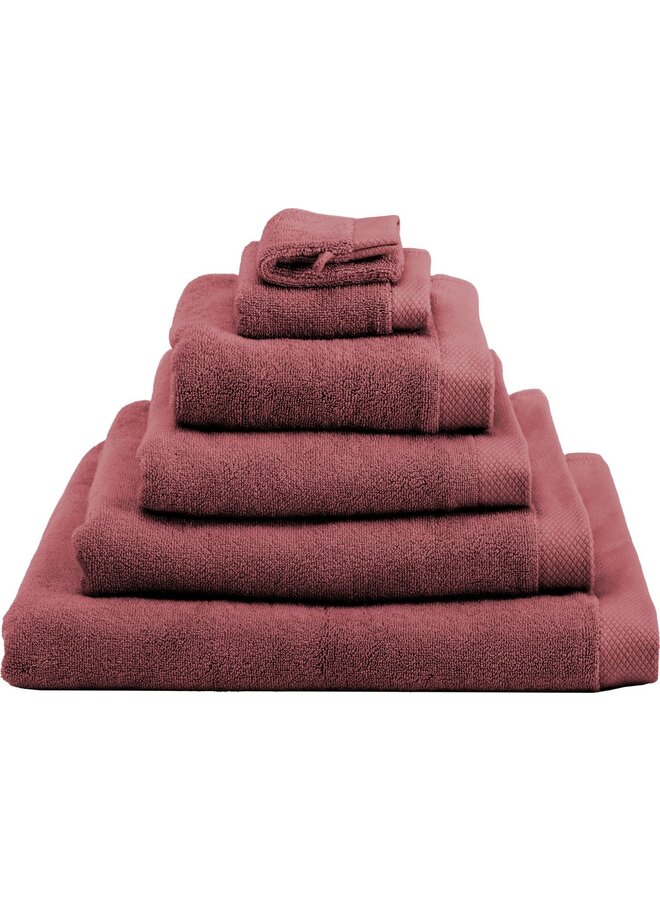 Heckett & Lane Gastendoekjes Premium (Set Van 3) Rood - 30x50 - Badstof Katoen