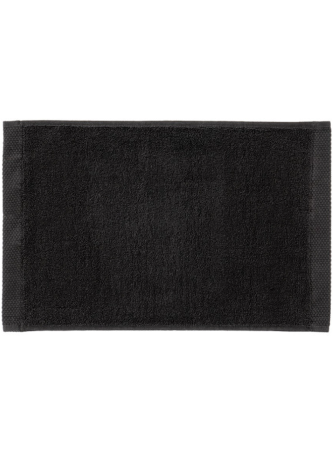 Heckett & Lane Gastendoekjes Premium (Set Van 3) Zwart - 30x50 - Badstof Katoen