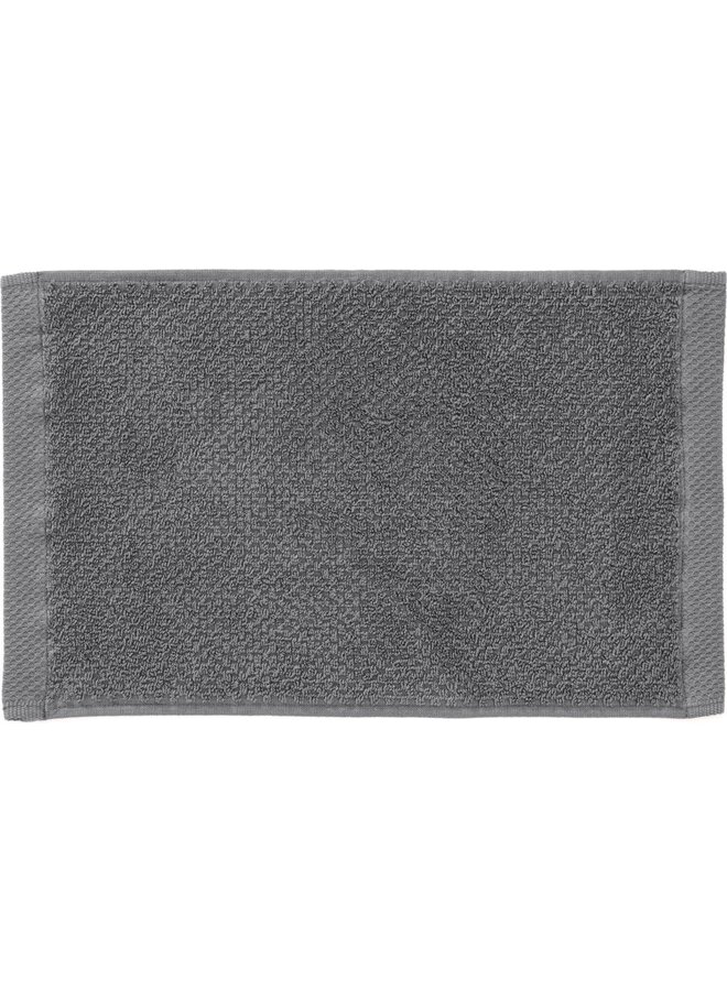 Gastendoekjes Grant (Set Van 3) Antraciet - 30x50 - Badstof Katoen