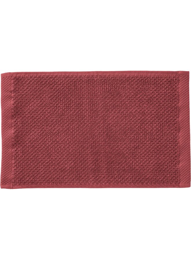 Heckett & Lane Gastendoekjes Grant (Set Van 3) Rood - 30x50 - Badstof Katoen