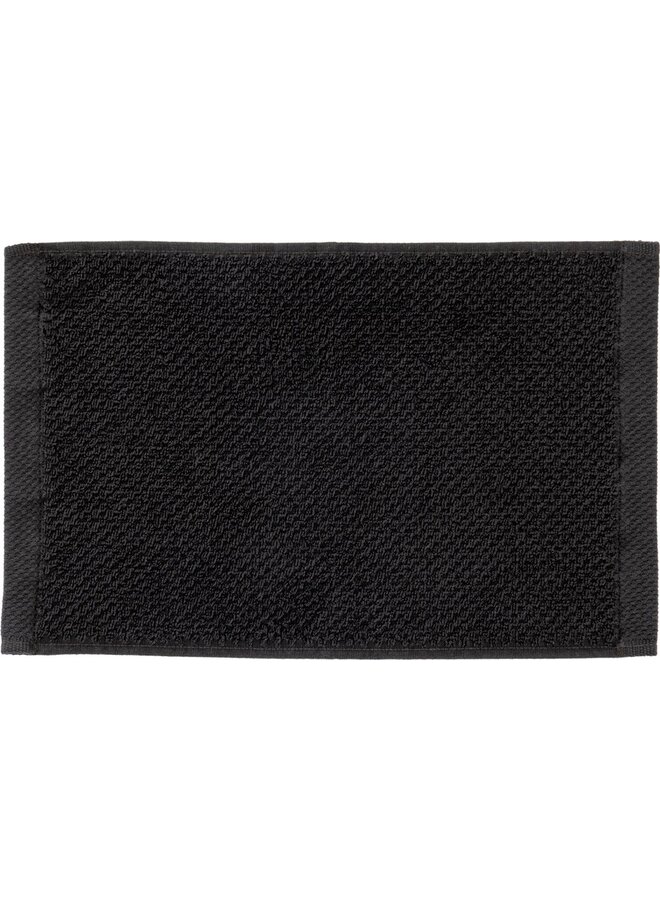 Heckett & Lane Gastendoekjes Grant (Set Van 3) Zwart - 30x50 - Badstof Katoen