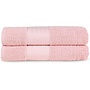 Good Morning Handdoeken (Set Van 2) Roze - 70x140 - Badstof Katoen