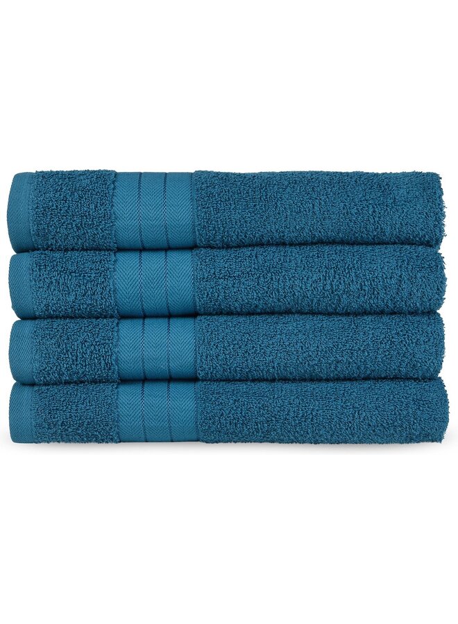 Good Morning Handdoeken (Set Van 4) Petrol - 50x100 - Badstof Katoen