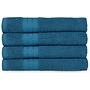 Good Morning Handdoeken (Set Van 4) Petrol - 50x100 - Badstof Katoen