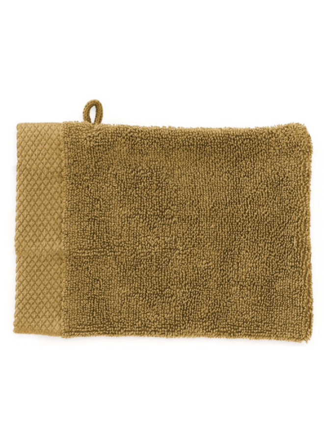 Heckett & Lane Washandjes Premium (Set Van 3) Oker Geel - 16x21 - Badstof Katoen