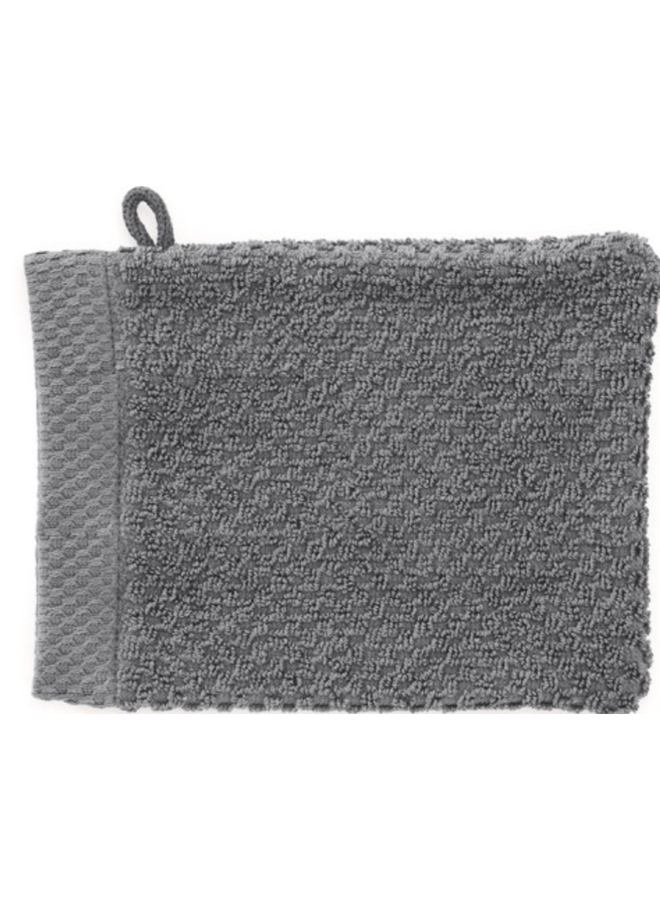 Heckett & Lane Washandjes Grant (Set Van 3) Antraciet - 16x21 - Badstof Katoen