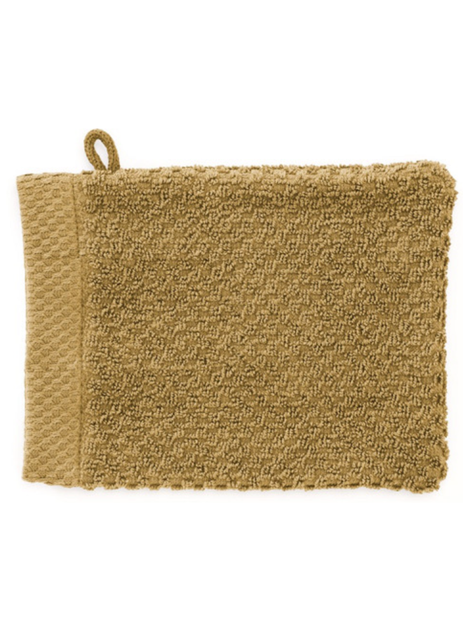 Heckett & Lane Washandjes Grant (Set Van 3) Oker Geel - 16x21 - Badstof Katoen