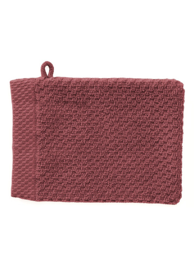 Washandjes Grant (Set Van 3) Rood - 16x21 - Badstof Katoen