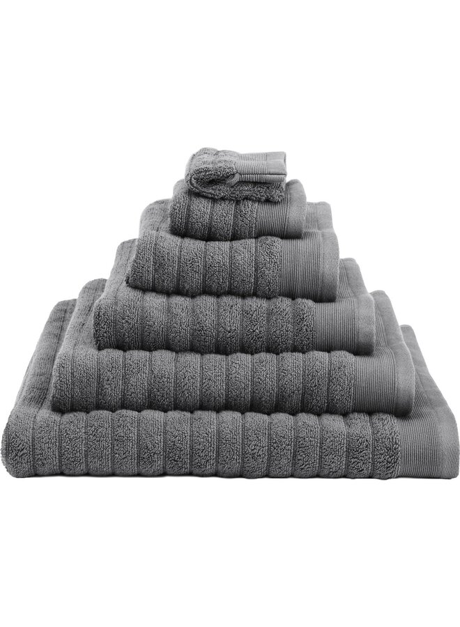 Heckett & Lane Washandjes Prestige (Set Van 3) Antraciet - 16x21 - Badstof Katoen