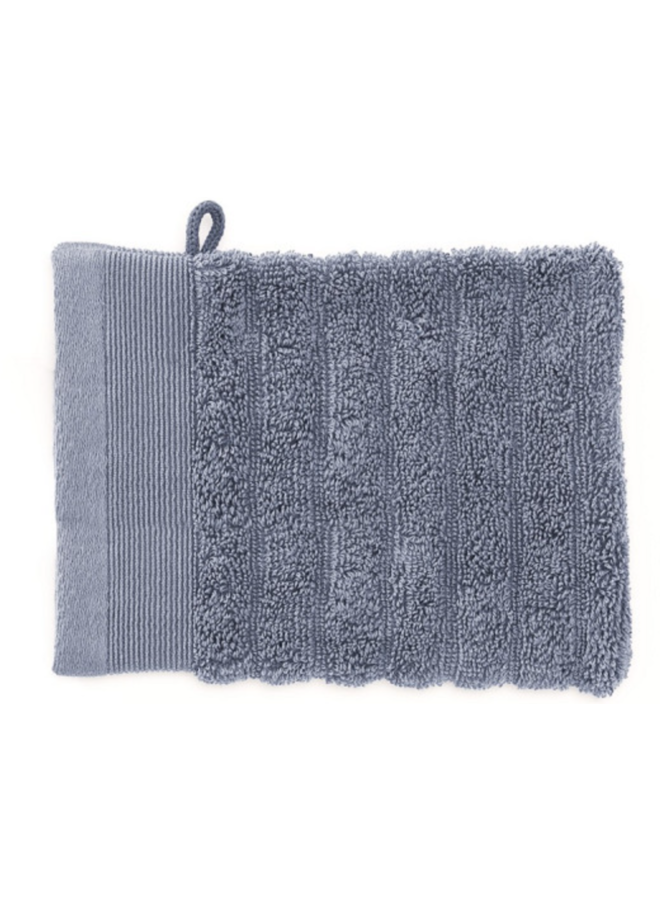 Heckett & Lane Washandjes Prestige (Set Van 3) Blauw - 16x21 - Badstof Katoen