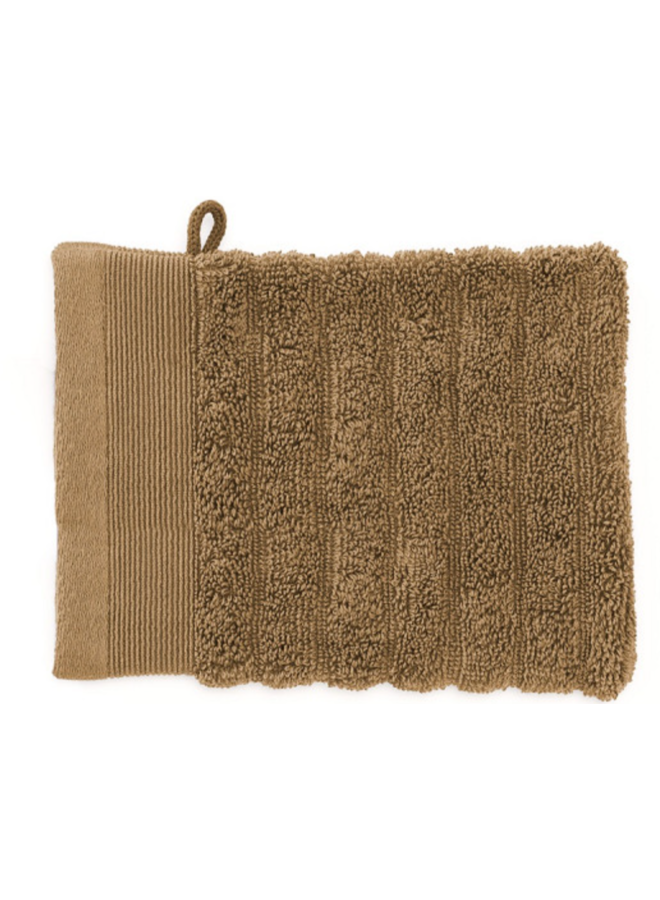 Washandjes Prestige (Set Van 3) Cognac Bruin - 16x21 - Badstof Katoen