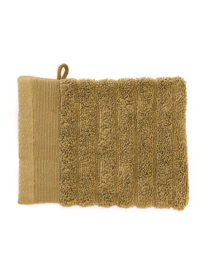 Heckett & Lane Washandjes Prestige (Set Van 3) Oker Geel - 16x21 - Badstof Katoen