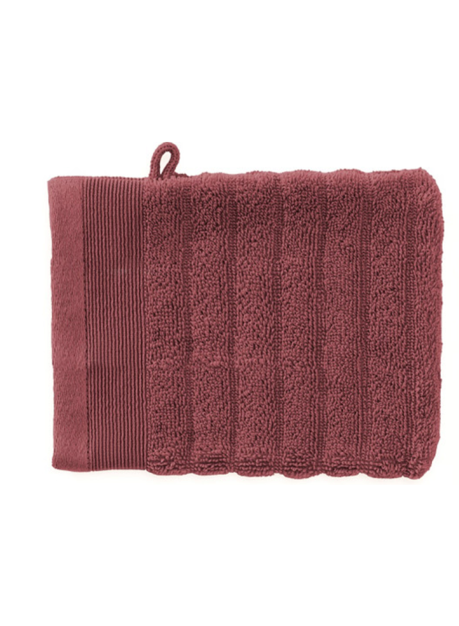 Washandjes Prestige (Set Van 3) Rood - 16x21 - Badstof Katoen
