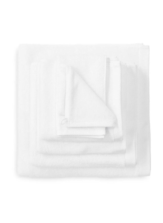 Heckett & Lane Washandjes Premium Wit - 16x21 - Set Van 6 - Badstof Katoen