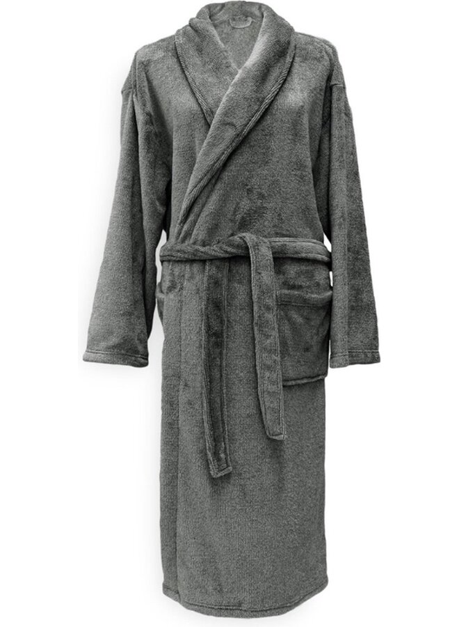 ZO! Home Badjas Cara Antraciet - Polyester