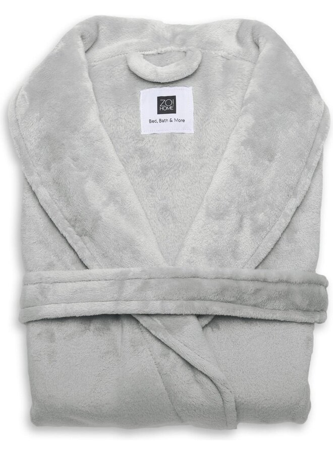 ZO! Home Badjas Cara Grijs - Polyester