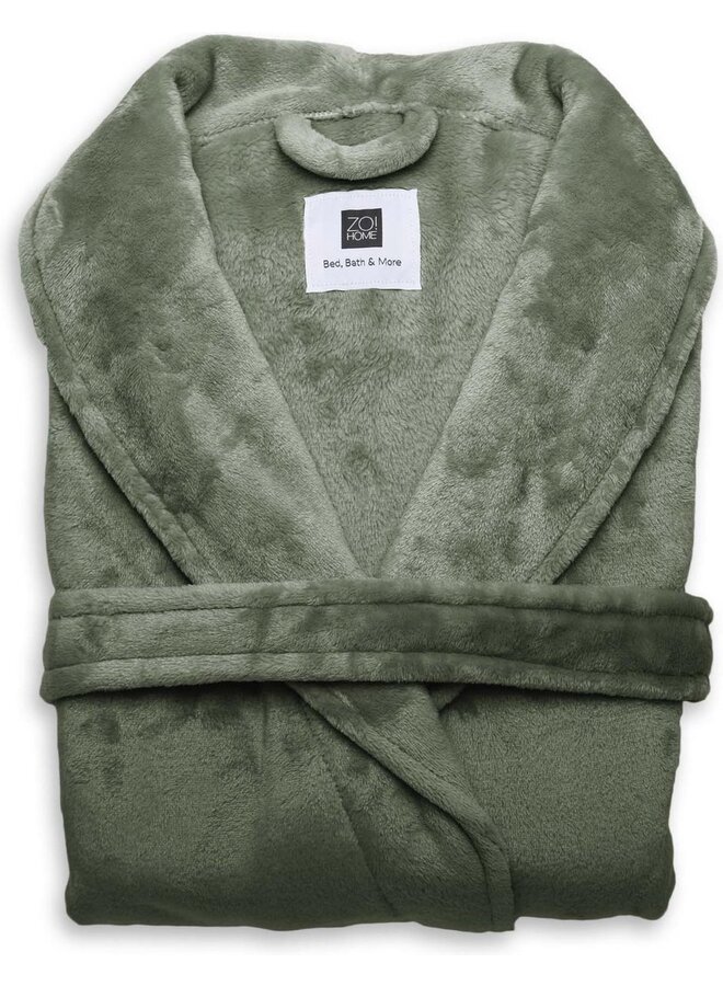 ZO! Home Badjas Cara Groen - Polyester