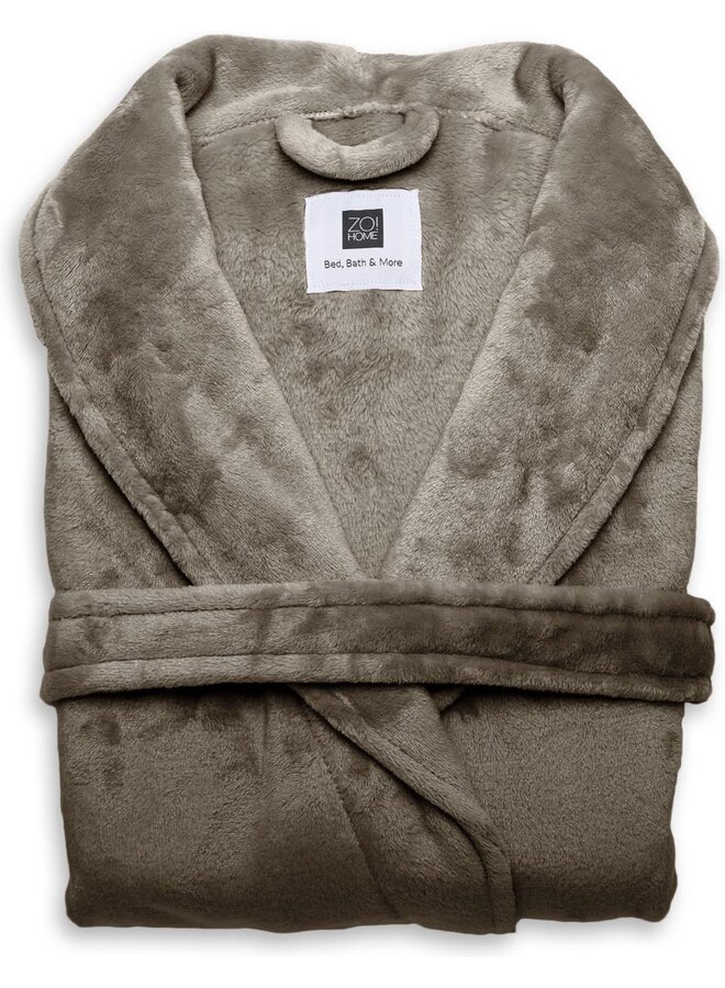 ZO! Home Badjas Cara Taupe - Polyester
