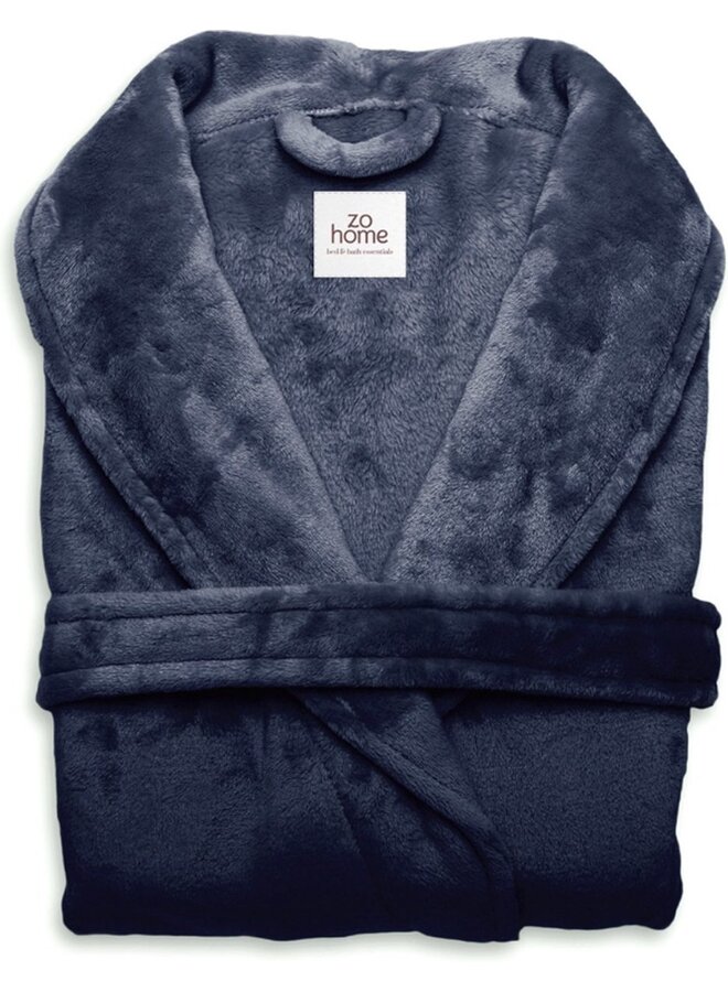 ZO! Home Badjas Cara Blauw - Polyester