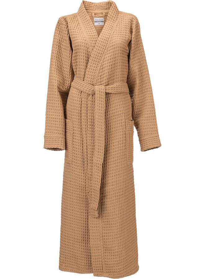 Badjas Wafel Khaki - Gerecycled Katoen