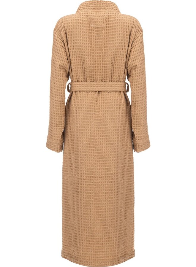 Heckett & Lane Badjas Wafel Khaki - Gerecycled Katoen