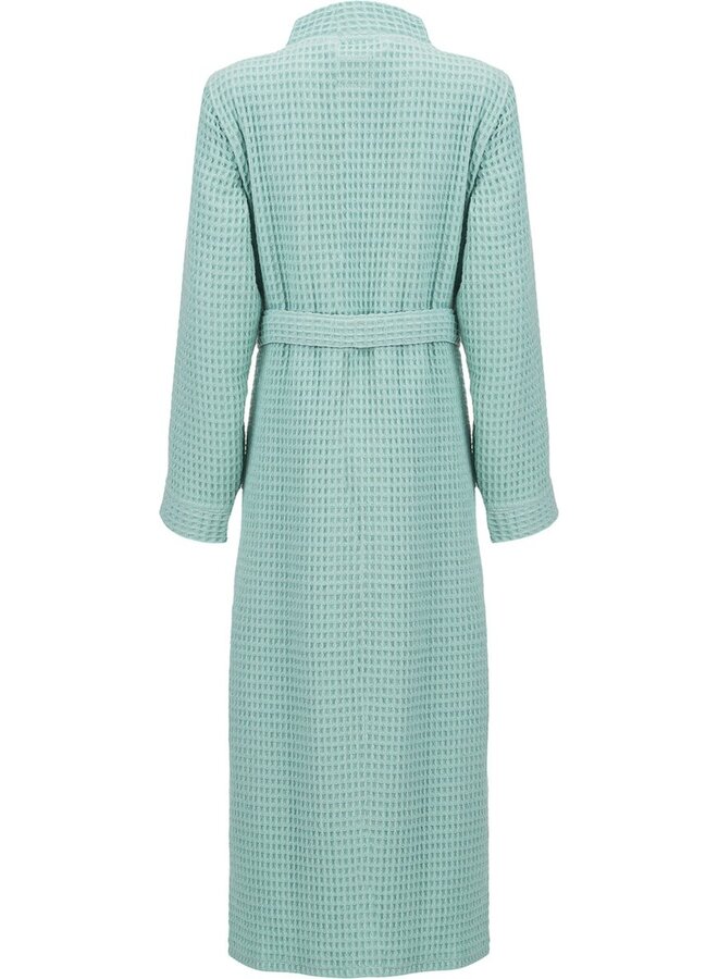 Heckett & Lane Badjas Wafel Groen - Gerecycled Katoen