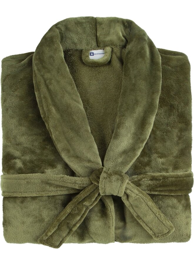 Good Morning Velvet Badjas Groen