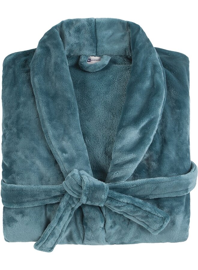 Good Morning Badjas Petrol - Velvet