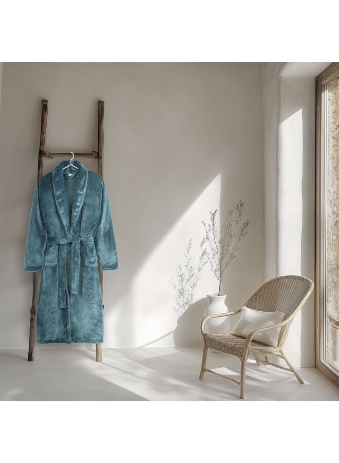 Good Morning Velvet Badjas Petrol