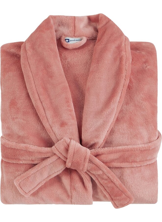 Good Morning Badjas Roze - Velours