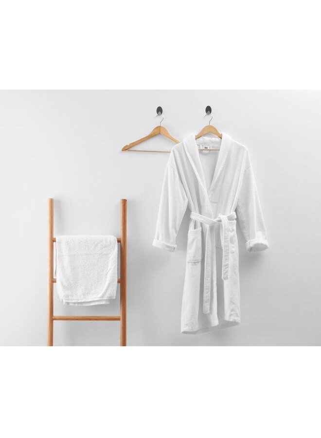 Dreamhouse Badjas Soft Terry Wit - Badstof Katoen