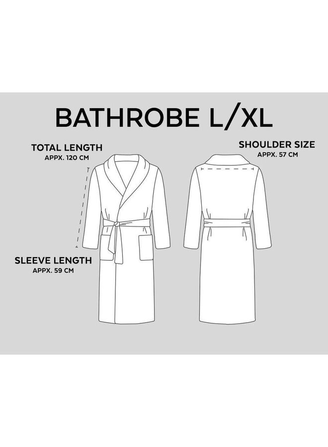 Dreamhouse Badjas Soft Terry Wit - Badstof Katoen