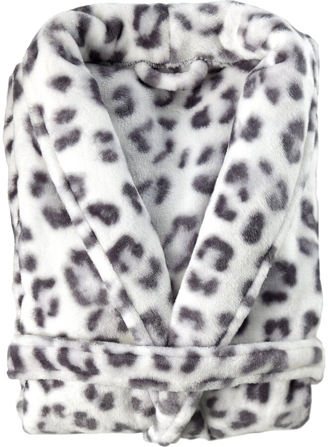 Badjas Snow Leopard Grijs - Polyester