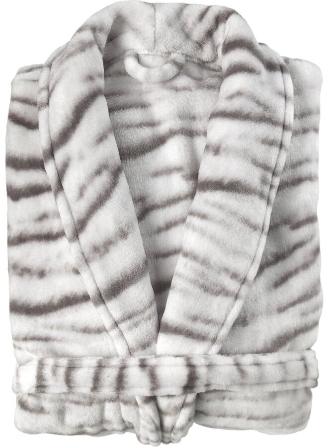 ZO! Home Badjas Siberian White Tijger - Polyester