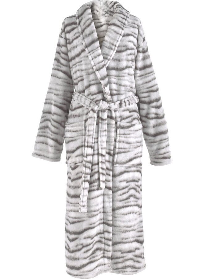 ZO! Home Badjas Siberian White Tijger - Polyester