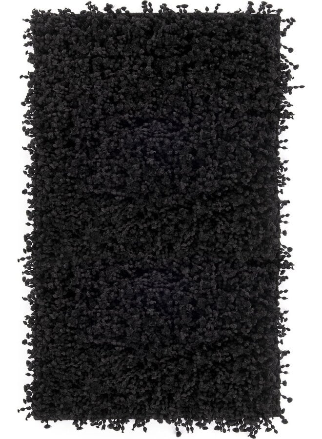 Badmat Onda Zwart - Katoen/Polyester