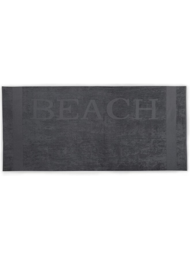 Lucca Strandlaken Beach Antraciet - 100x200 - Velours