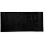 Lucca Strandlaken Beach Zwart - 100x200 - Velours