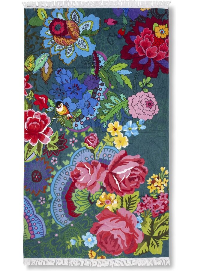 Strandlaken Mandy Groen - 100x180 - Velours