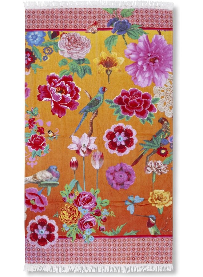 Happiness Strandlaken Suzy Oranje - 100x180 - Velours