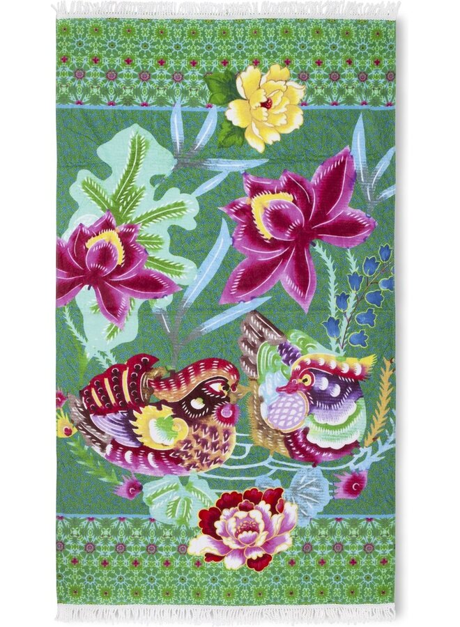 Happiness Strandlaken Harmony Groen - 100x180 - Velours